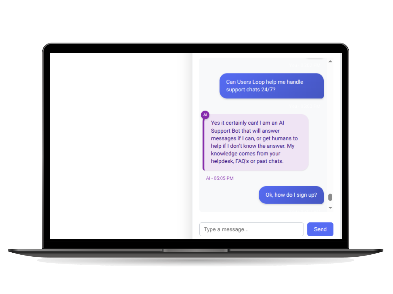 AI-Powered Chat Interface