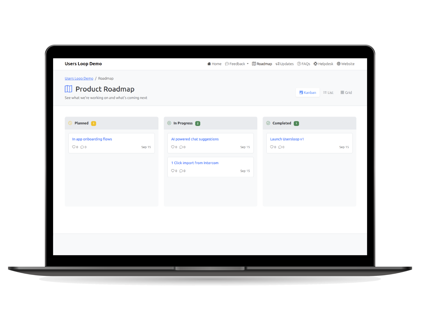 Public Product Roadmap